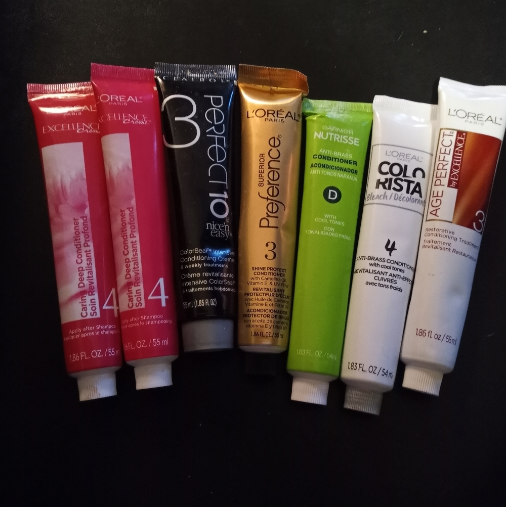 L'Oreal, Assorted Color Conditioner Collection Lot - 7 Total